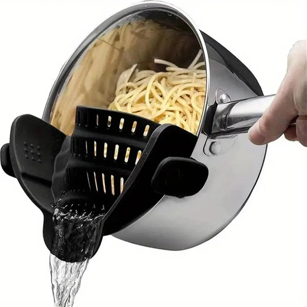 ClipFlow™ Clip-On Silicone Pot Strainer