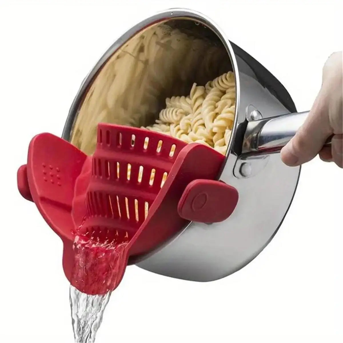 ClipFlow™ Clip-On Silicone Pot Strainer