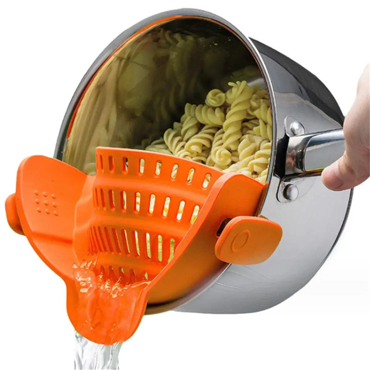 ClipFlow™ Clip-On Silicone Pot Strainer
