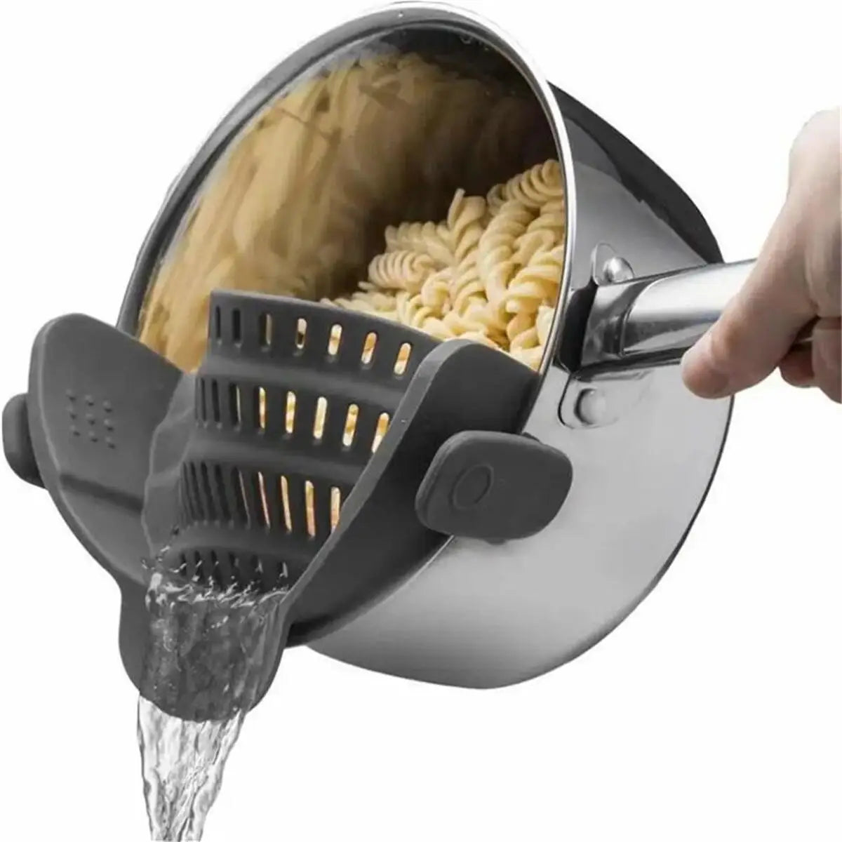 ClipFlow™ Clip-On Silicone Pot Strainer