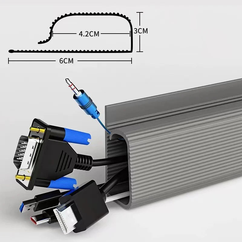 CableFlow™ Under-Desk Organizer