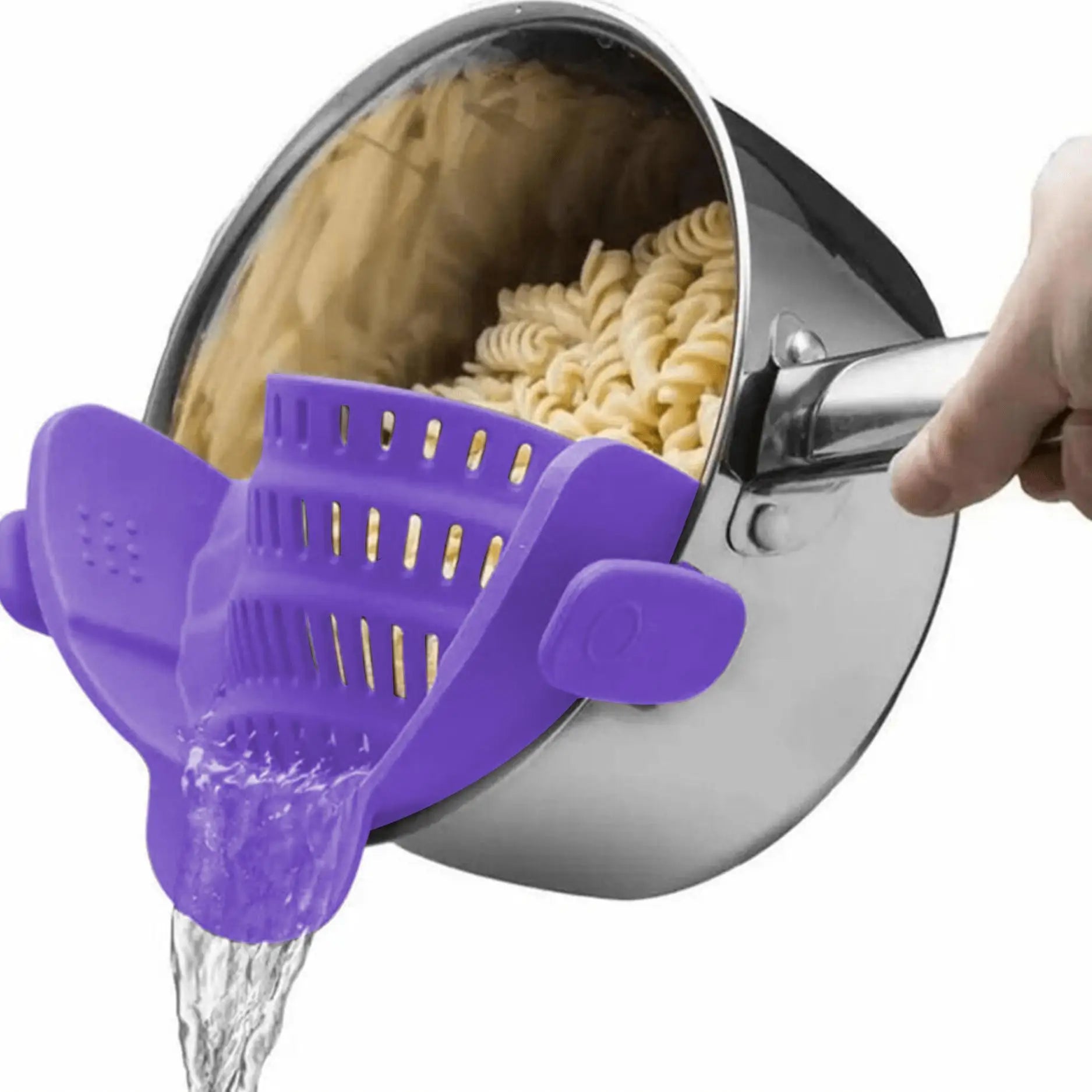 ClipFlow™ Clip-On Silicone Pot Strainer